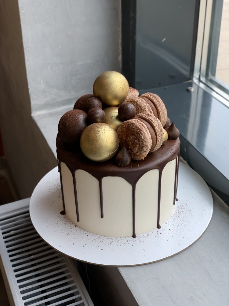 Бисквитный торт Шоколадный