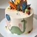 Бисквитный торт Динозаврик